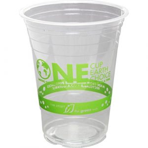 Karat Earth 16oz Clear Eco-Friendly PLA Cups with Stock Print – 98mm, 1000 Pcs KE-KC16G